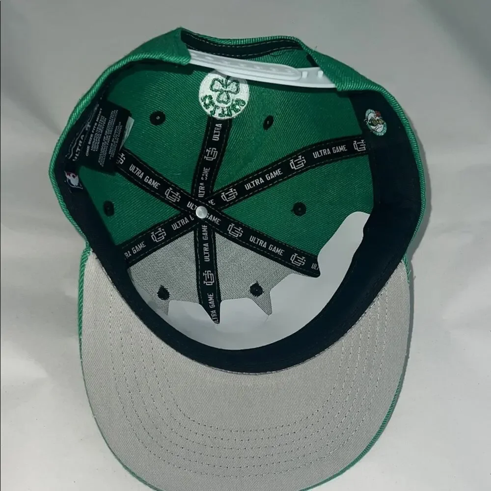 Ultra Game NBA Boston Celtics Snap Back 3D Embroidered Baseball Cap - NWT